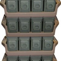 MTM AMMO CAN TRAY FOR 4 .30CAL - METAL AMMO CANS FLAT DARK ERTH