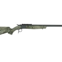 CVA Scout V2 TD Rifle .450 Bushmaster Single Shot 25" Sniper Grey Cerakoted Threaded Barrel Camo Stock