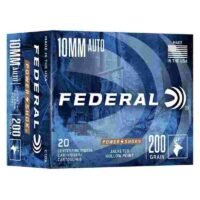 Federal Power-Shok Handgun Ammunition 10mm Auto 200gr JHP 1110 fps 20/ct
