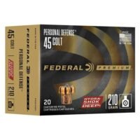 Federal Hydra-Shok Deep Handgun Ammunition .45 Colt 210 gr JHP 913 fps 20/ct