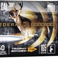 FEDERAL .308 CALIBER 165GR TROPHY BONDED TIP CB BULLET 50RD