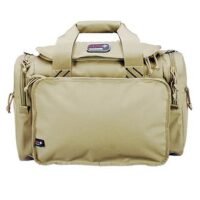 G-Outdoors Large Range Bag with Lift Ports & 4 Ammo Dump Cups-Tan