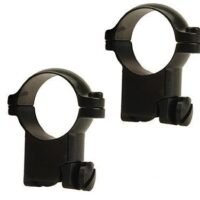 Leupold 2-Piece Solid Steel Ringmounts - Ruger M77 1" Super High Matte Black
