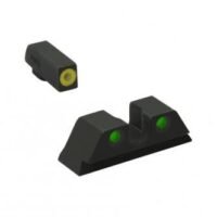Meprolight ML41218 Hyper-Bright Yellow Ring Front/Green Rear Sights for Kimber 1911 Pistols