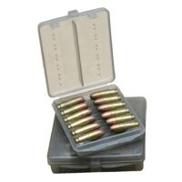 MTM 12 Rounds Case-Gard Ammo Wallet Clear Smoke .38 Spl. .357 Mag
