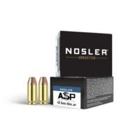 Nosler Match Grade Handgun Ammunition .45 ACP 185 gr JHP 980 fps 20/ct
