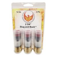 Phoenix Rising Slug & Buck Shotshell 12ga 2-3/4" FSJ 7/8oz Slug & 6-00 Buckshot 1225 fps 3/ct