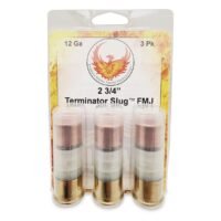 Phoenix Rising Terminator Slug Shotshell 12ga 2-3/4" 515gr FMJ Slug 1520fps 3/ct