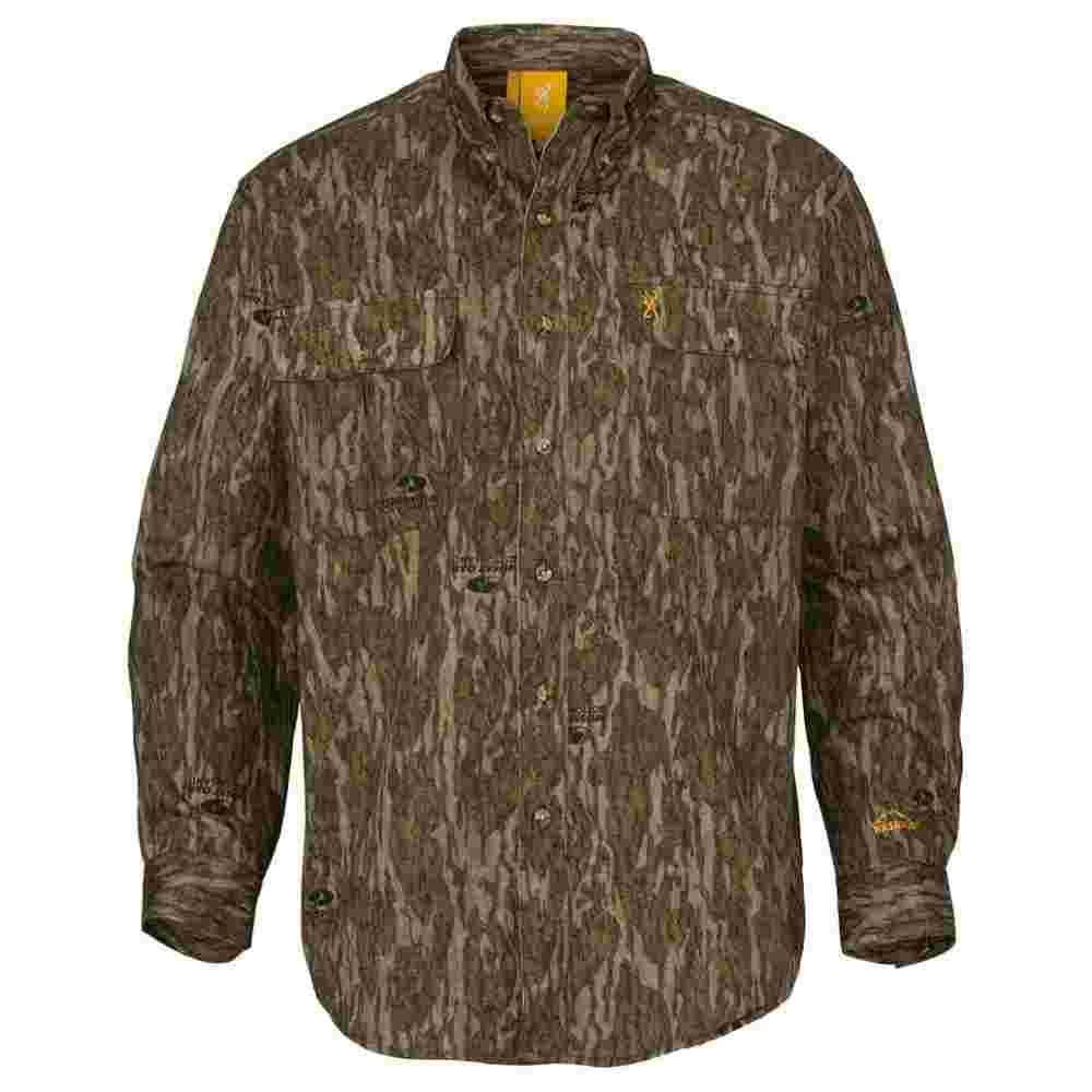 Browning Wasatch-CB Shirt Button-Front 2 Pocket Mossy Bottomland M