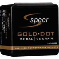 Speer Gold Dot Component Rifle Bullets .224 cal .224" 75 gr GOLD DOT SP - 100/Box