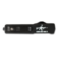 Templar Knives Premium Weighted Come and Take It Slim Knife 3-1/8" Drop Point Blade Black