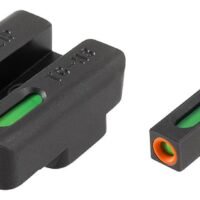 Truglo TFX Pro Tritium Fiber-Optic Xtreme Handgun Sight Set For CZ P10 - Front Orange/Green Rear