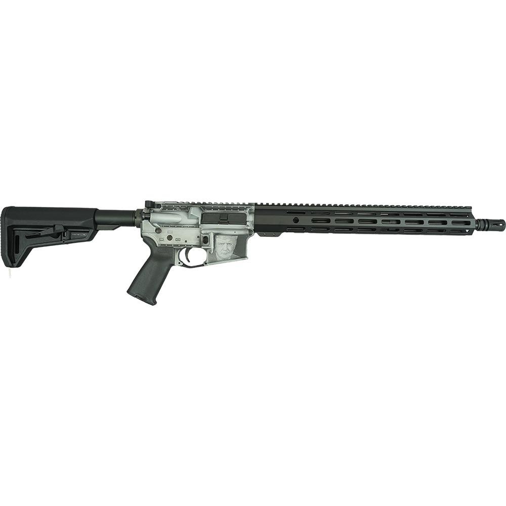 Shark Coast Trump 2.0 AR-15 Rifle w/SCC Lower 5.56 30rd Magazine 16" Barrel Distressed Silver Black