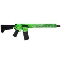 Shark Coast Tactical "Anime- Green" Rifle 5.56mm 10rd Magazine 16" Barrel 15" MLOK Handguard California Compliant