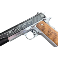 AMERICAN CLASSIC TROPHY 1911 45ACP 5" TRUMP GOLDEN ERA BLACK/SILVER 8RD