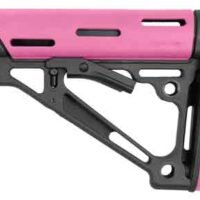 HOGUE AR-15 COLLAPSIBLE STOCK - PINK RUBBER MIL-SPEC