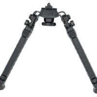 FAB Defense FXSPIKEB Spike Precision Bipod 7.09"- 11.42" Adj., Rotating & Tilting, Rubber Feet, Includes Leg Extensions, Picatinny Rail Compatible Black Polymer & Aluminum