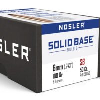 Nosler 38050 Solid Base  6mm 100gr Soft Point 50CT