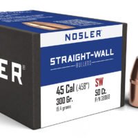 Nosler 38068 Straight Wall  458Cal 300gr Power Point 50CT