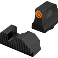 XS Sights GLM020P4N Minimalist Night Sight Set Orange Tritium Front/ Black Oxide Frame/ Compatible w/Glock