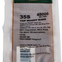 Weaver Mounts 48006 Top Mount Base 35S Silver Remington/Ruger/Weatherby