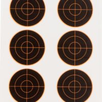 Champion Targets 45803 VisiShot  Bullseye Paper Hanging 25 yds Small Bore Rifle 8.50" x 11" Black/White 10 Pack
