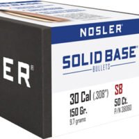 NOSLER BULLETS 30 CAL .284 - 150GR SOLID BASE SP 50CT