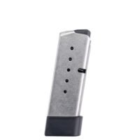 KAHR KS620 FACTORY MAGAZINE WITH GRIP EXTENSION - 40 S&W, 6 ROUNDS, STAINLESS STEEL