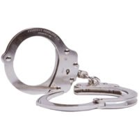 CHAIN LINK HANDCUFF - NICKEL FINISH