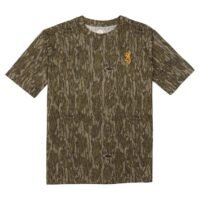 Browning Wasatch Short Sleeve T-Shirt Mossy Oak Bottomland L