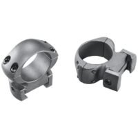 Weaver 2-Piece Grand Slam Steel Top Mount Scope Rings 1" High Matte (Windage Adjustable)