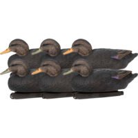 Zink Floater Duck Decoys Black Ducks 6 pk.