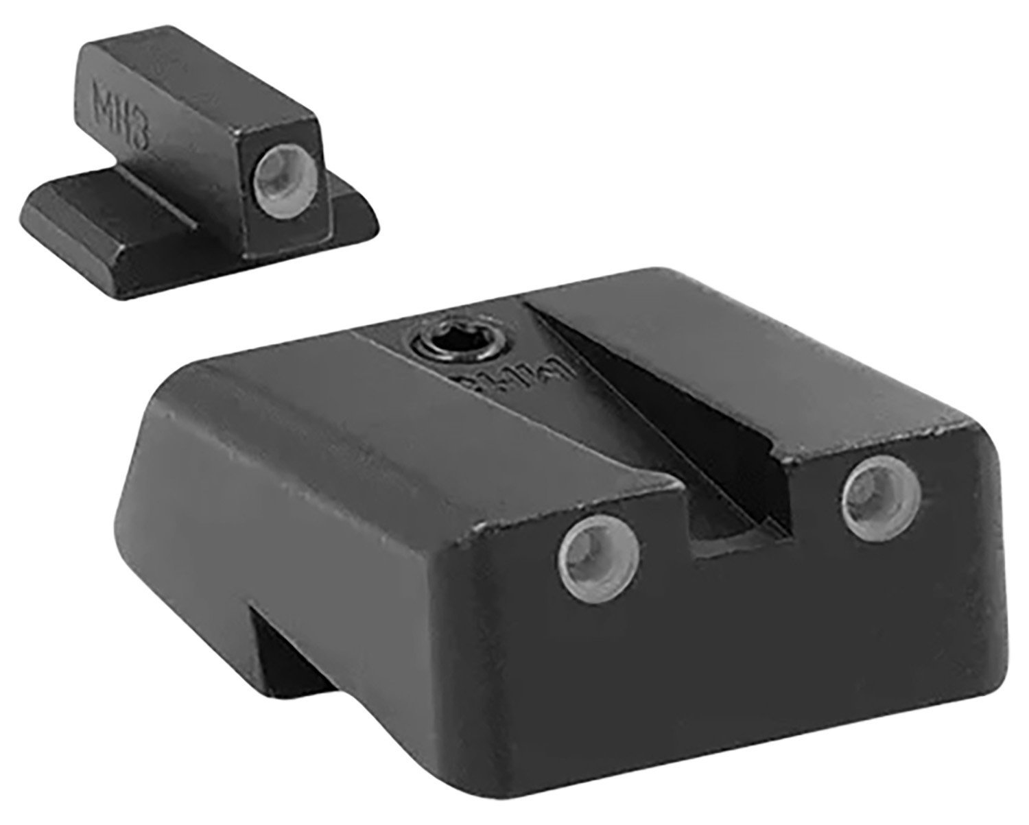 Meprolight USA 198103101 Tru-Dot Green Tritium White Outline Front Sight-Green Tritium White Outline Rear Sight Armscor/Rock Island Tac 1911