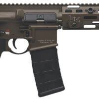 HK 81001202 MR556 A4 5.56x45mm 10+1 11" Black Threaded Barrel, M-LOK Handguard, Patriot Brown Picatinny Rail Receiver, Black Synthetic 6 Position Stock, Black Polymer Grip, Ambidextrous