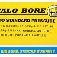 Buffalo Bore Ammunition 27G20 Standard Pressure Strictly Business 380ACP 90gr Jacket Hollow Point 20 Per Box/12 Case