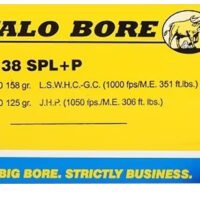 Buffalo Bore Ammunition 20B20 Heavy Strictly Business 38Special +P 125gr Jacket Hollow Point 20 Per Box/12 Case