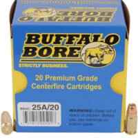 Buffalo Bore Ammunition 25A20 Heavy Strictly Business 357Sig 125gr Jacketed Hollow Point 20 Per Box/12 Case