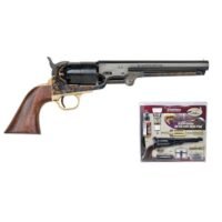 Traditions 1851 Navy Redi-Pak Muzzleloader Handgun .44 Cal 6rd Capacity 7.5" Barrel Black with Walnut Grip