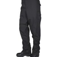 Tru-Spec BDU Basic Pants - 6.5oz. 65/35 Polyester Cotton Rip-Stop Zip Fly Closure Black Small