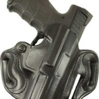 DESANTIS SPEED SCABBARD HOLSTR - RH OWB LEATHER 1911 5" BL