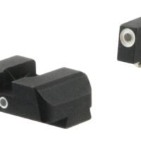 AmeriGlo GL5101 i-Dot Sight Set for Glock Green Tritium White Outline Front Sight-Green Tritium Rear Sight