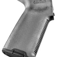 Magpul MAG416GRY MOE+ Grip Gray Textured Polymer w/Rubber Overmold, Fits AR-15/AR-10/M16/M4/M110/SR25