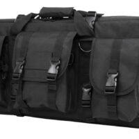 NcStar CVCPD2962B28 VISM Deluxe SubGun Case 28" Black PVC Fabric w/ Exterior Pockets Zippers & Padding for 2 AR or AK Pistols