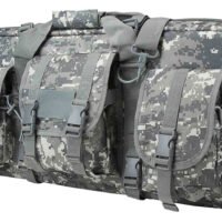 NcStar CVCPD2962D28 VISM Deluxe SubGun Case 28" Digital Camouflage PVC Fabric w/ Exterior Pockets Zippers & Padding for 2 AR or AK Pistols