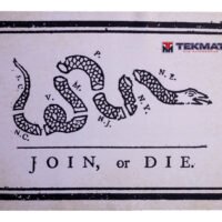 TekMat TEKR17JOIN  Cleaning Mat Black/White Rubber 11"x17" Join or Die Snake