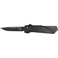 Southern Grind Arachnid OTF Knife 3.2 in  Drop Point Black w/Black