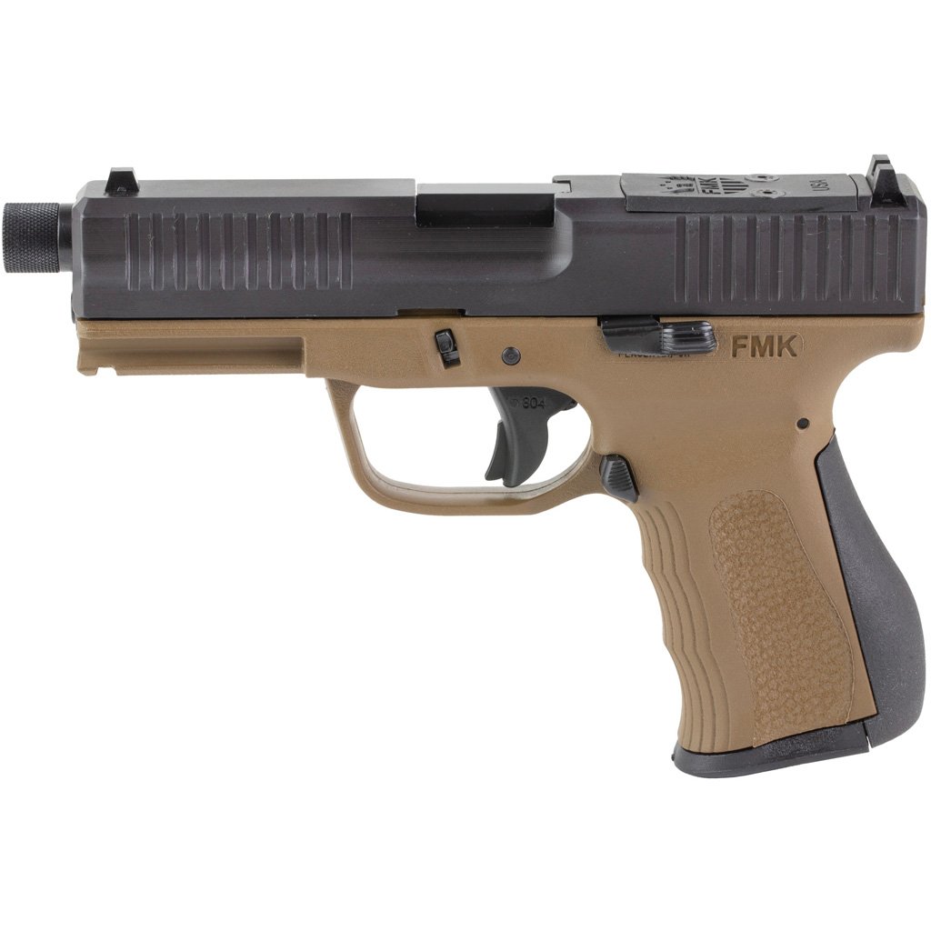 FMK G3 Threaded Barrel Pistol 9mm 4.5 in. Burnt Bronze w/ Glock Comp Sights 14rd - Image 3