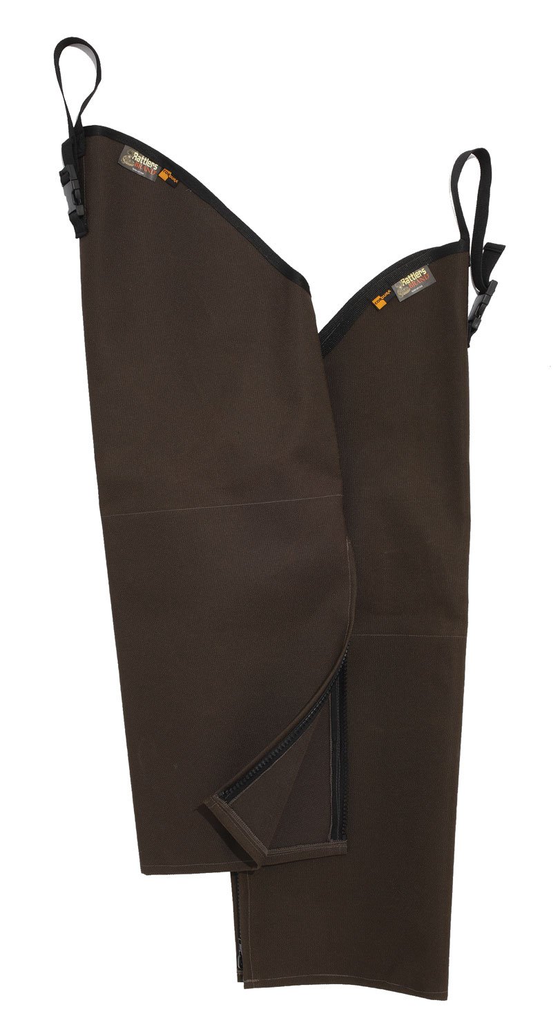 Boyt Harness 9001BRRR Rattlers Chaps 1000D Nylon Brown Regular 26" Adjustable Straps