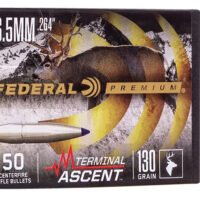 Federal PB264TA1 Premium Terminal Ascent Component 6.5mm 130gr 50 Per Box/4 Case