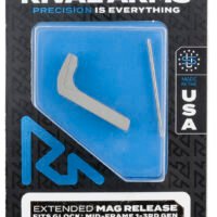 Rival Arms RA72G001D Magazine Release  Compatible w/Glock Gen3 (Except 21SF) Extended, Silver Aluminum